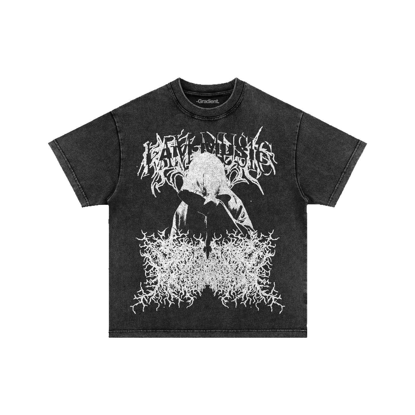 I AM MUSIC 2.0 - Acid Washed Oversized T-Shirt