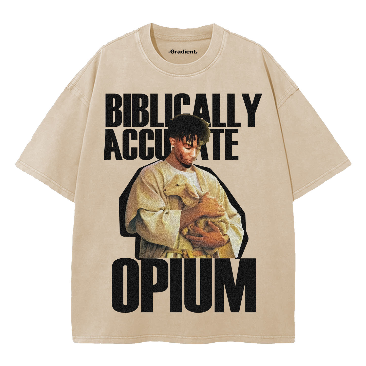 Biblically Accurate Opium - Oversized T-Shirt - Gradient