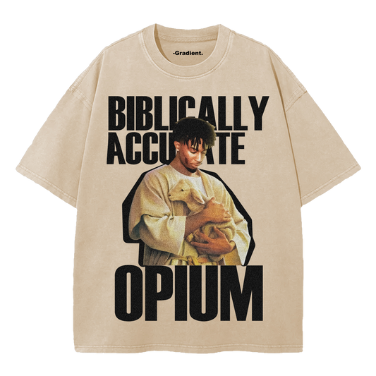 Biblically Accurate Opium -  Oversized T-Shirt - Gradient