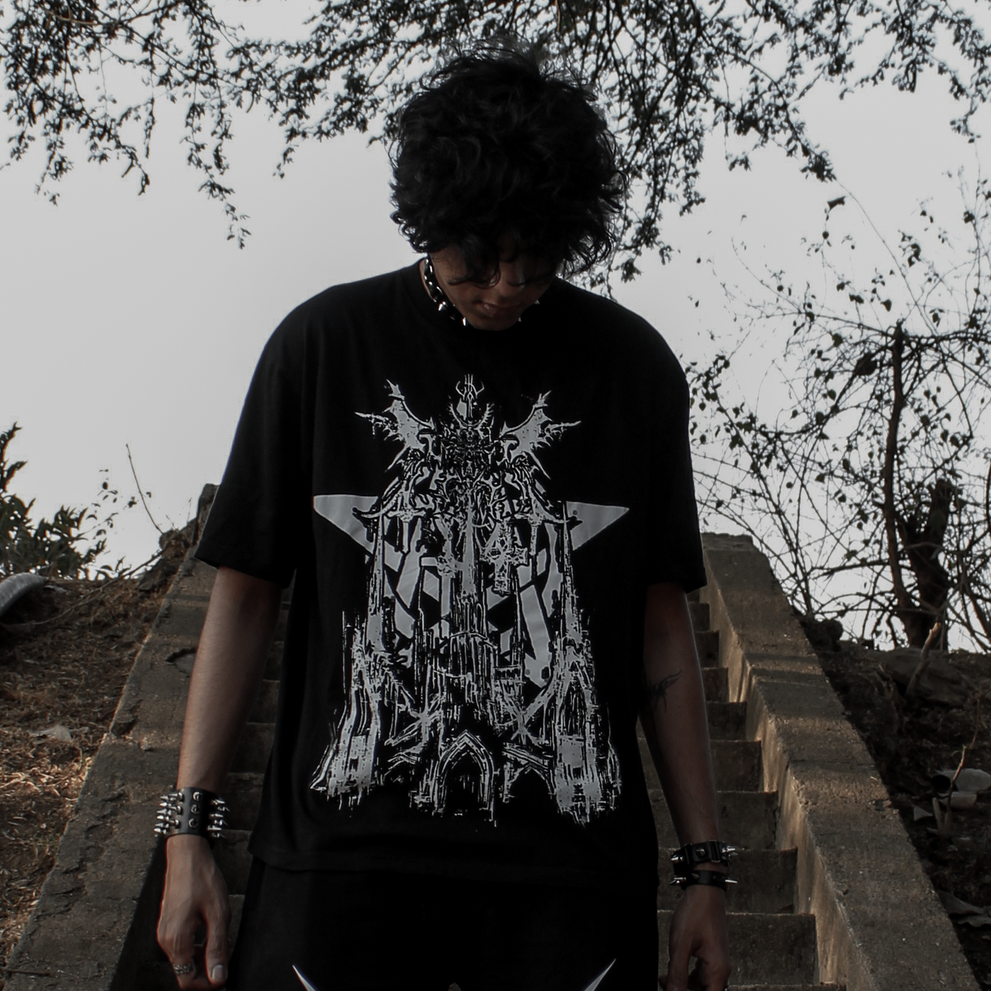 Broken Rosary - Oversized T-Shirt - Gradient