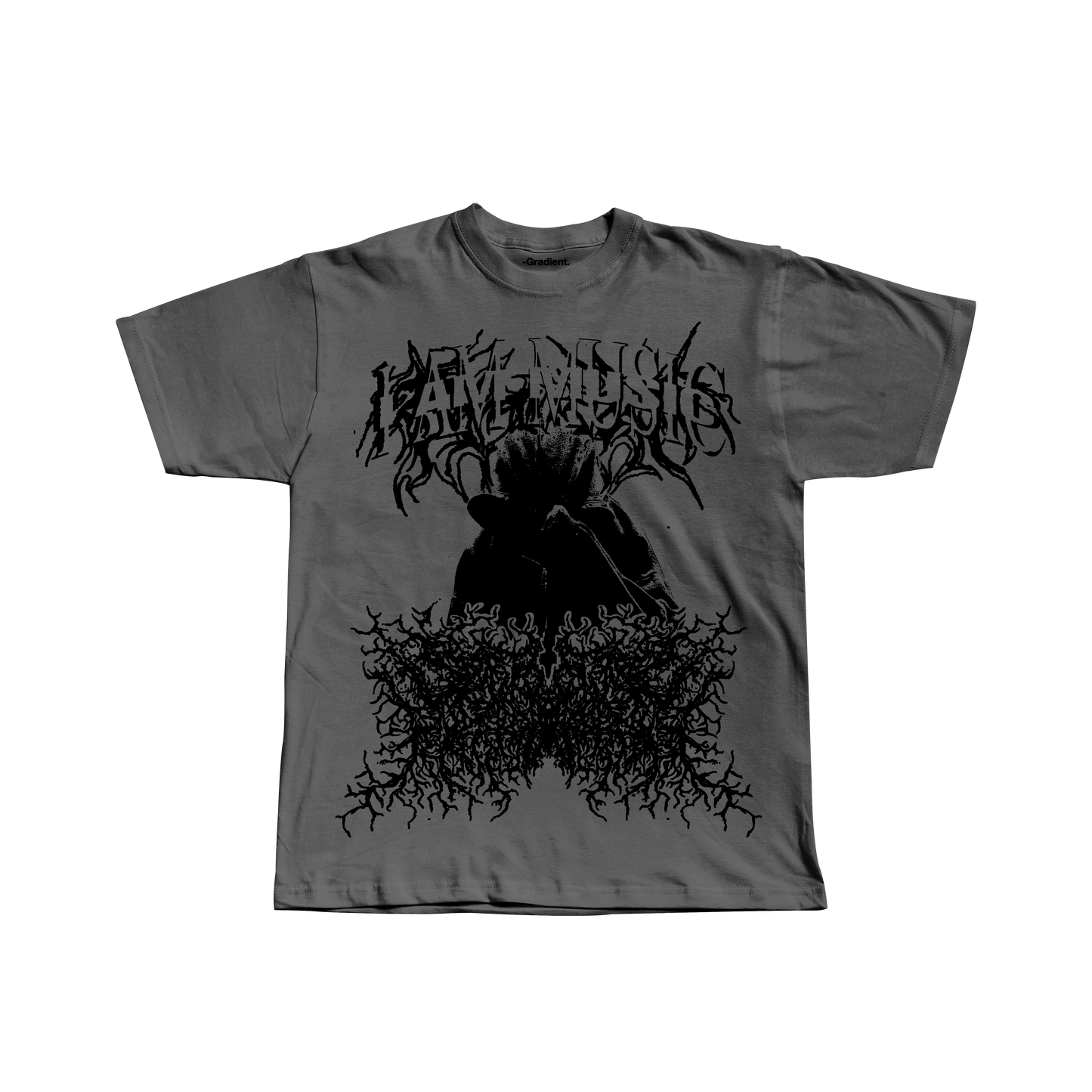 I AM MUSIC - Grey Oversized T-Shirt