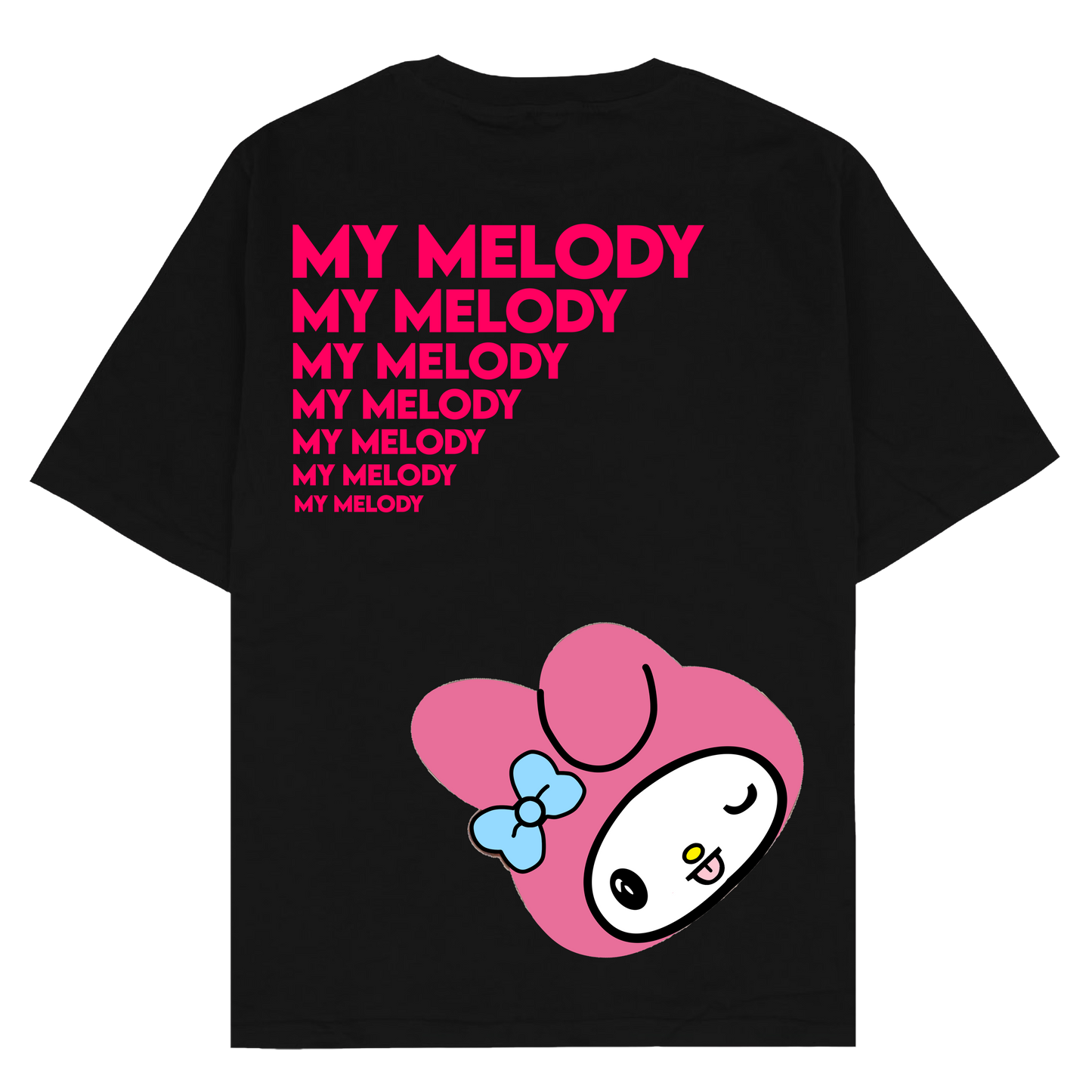 My Melody "Sanrio" - Oversized T-Shirt - Gradient