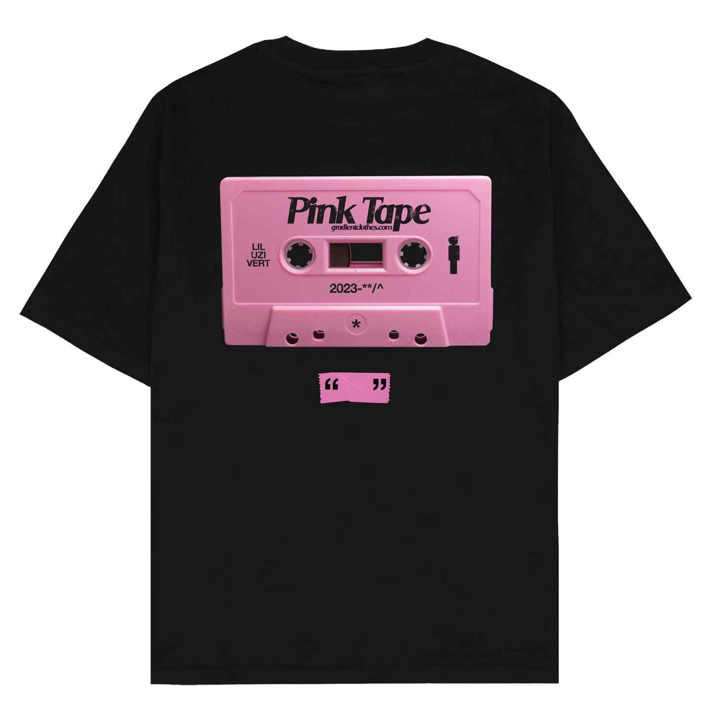 Pink Tape "Lil Uzi Vert" 2023 - Oversized T-Shirt - Gradient