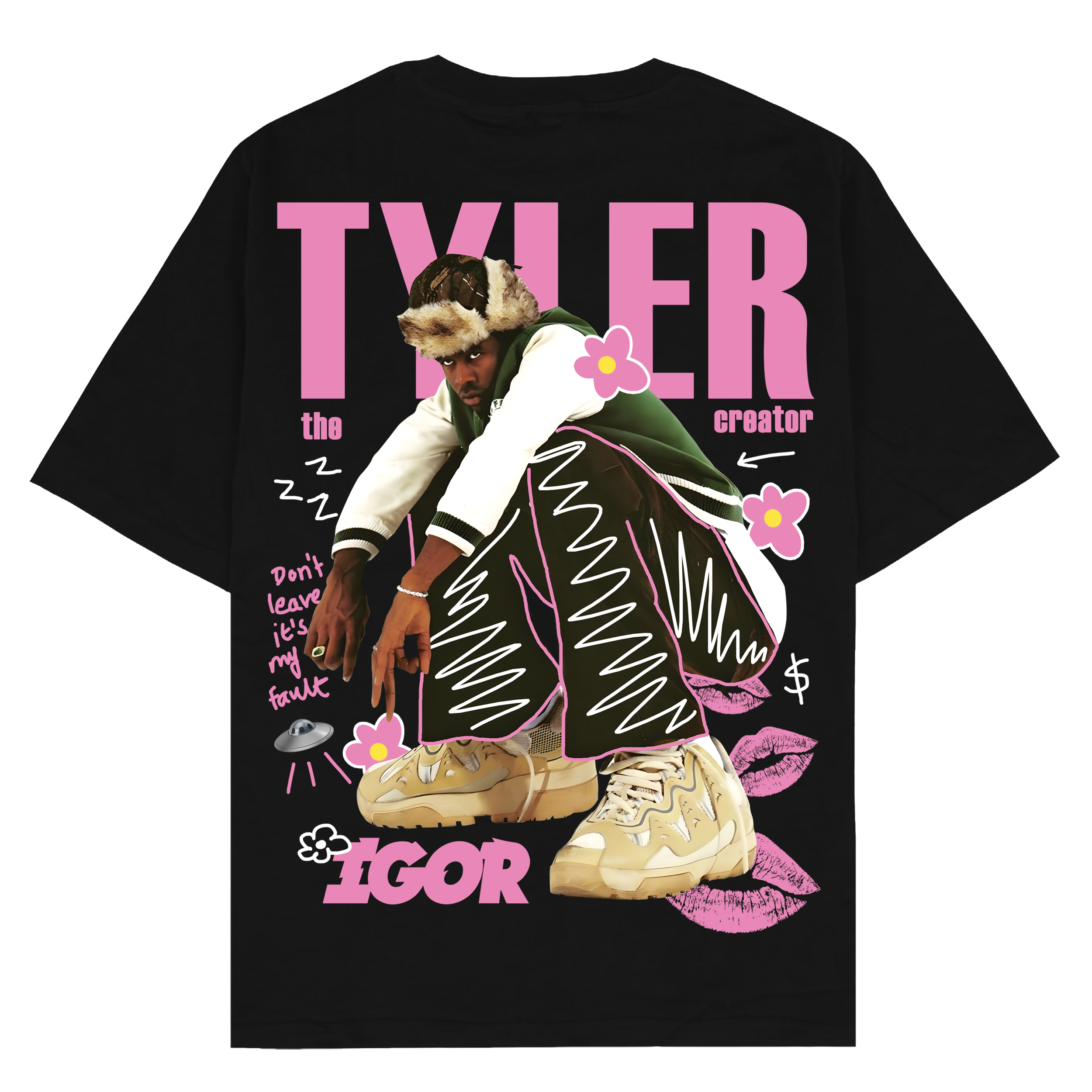 Tyler the creator Tシャツ M ブラックピンク黒 Tyler The Creator IGOR - Oversized T-Shirt – Gradient