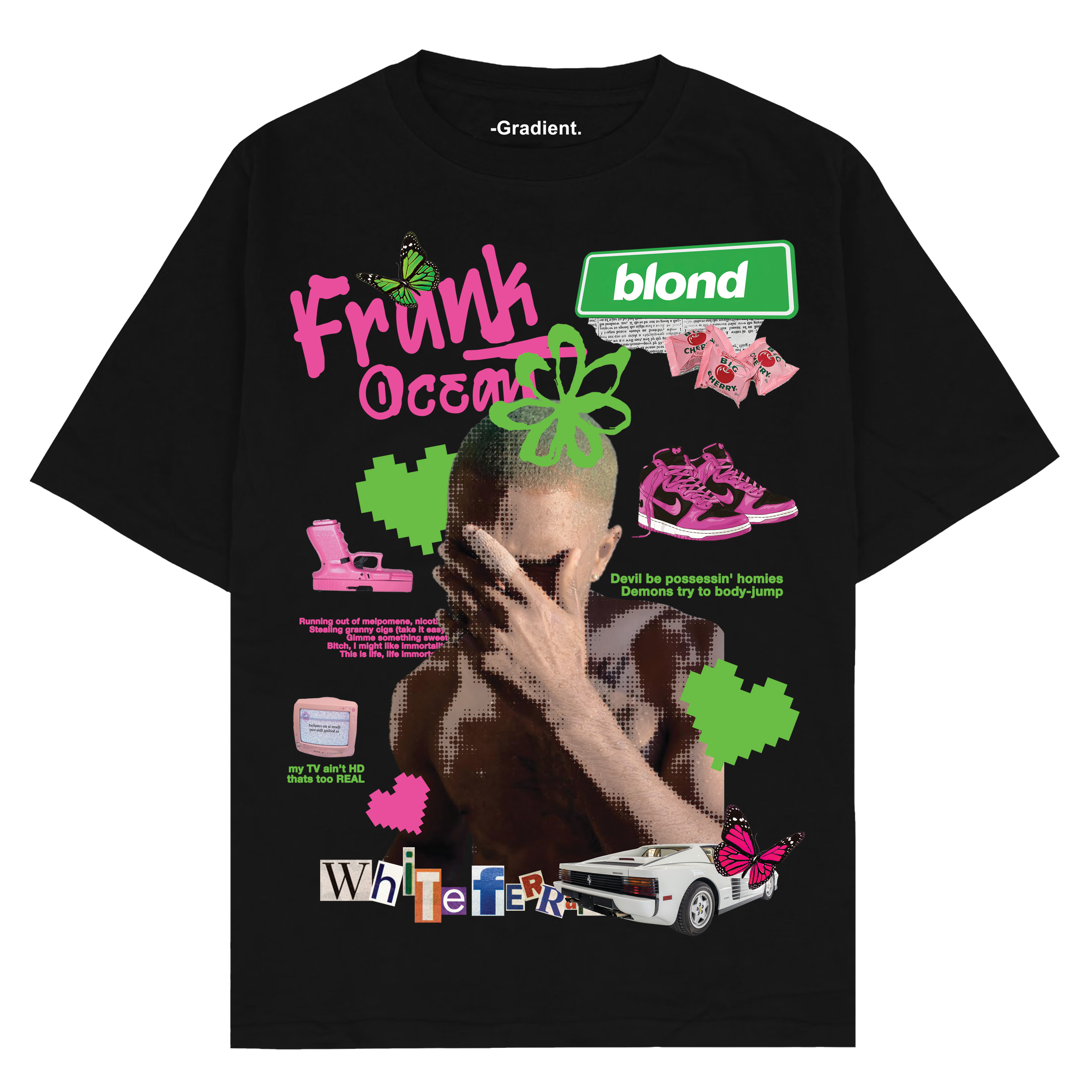 Frank Ocean Oversized T-Shirt – Gradient - Main Image