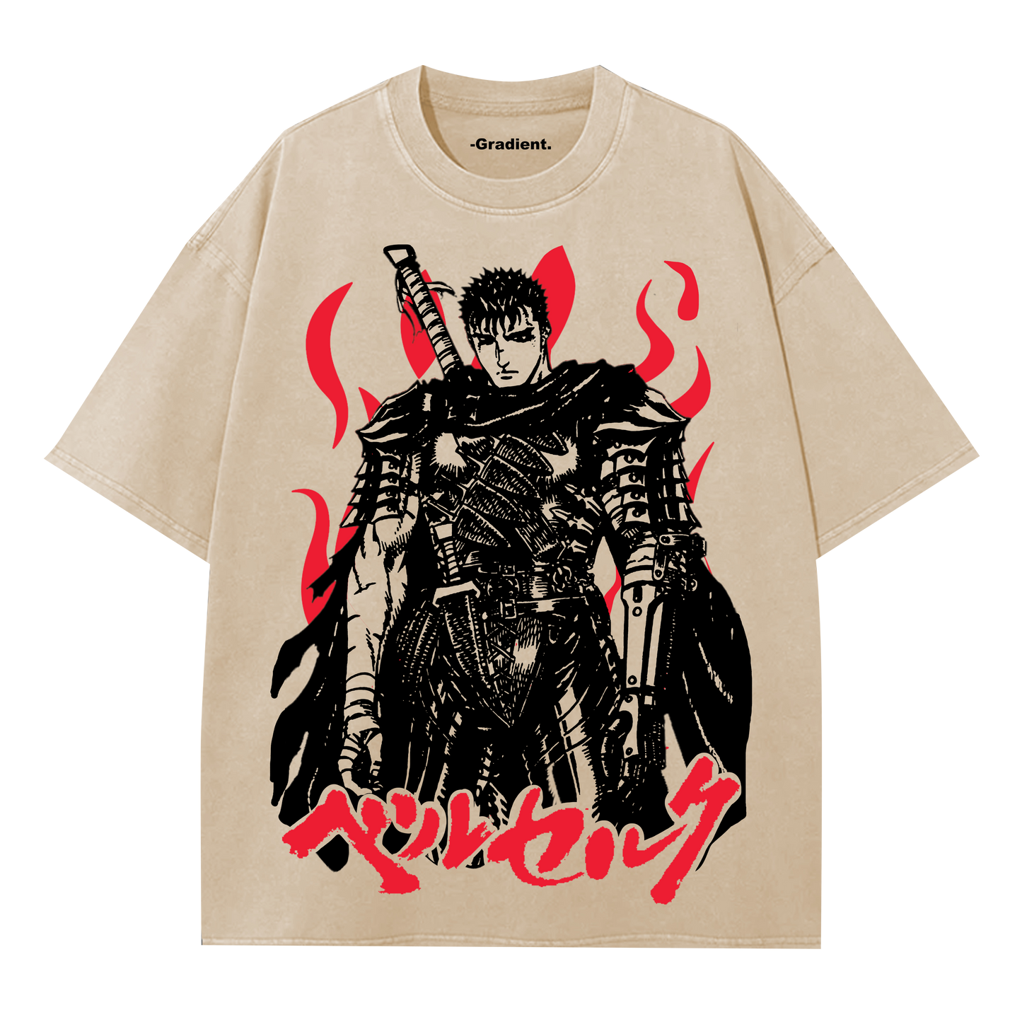 Berzerk GUTS - Oversized T-Shirt - Gradient