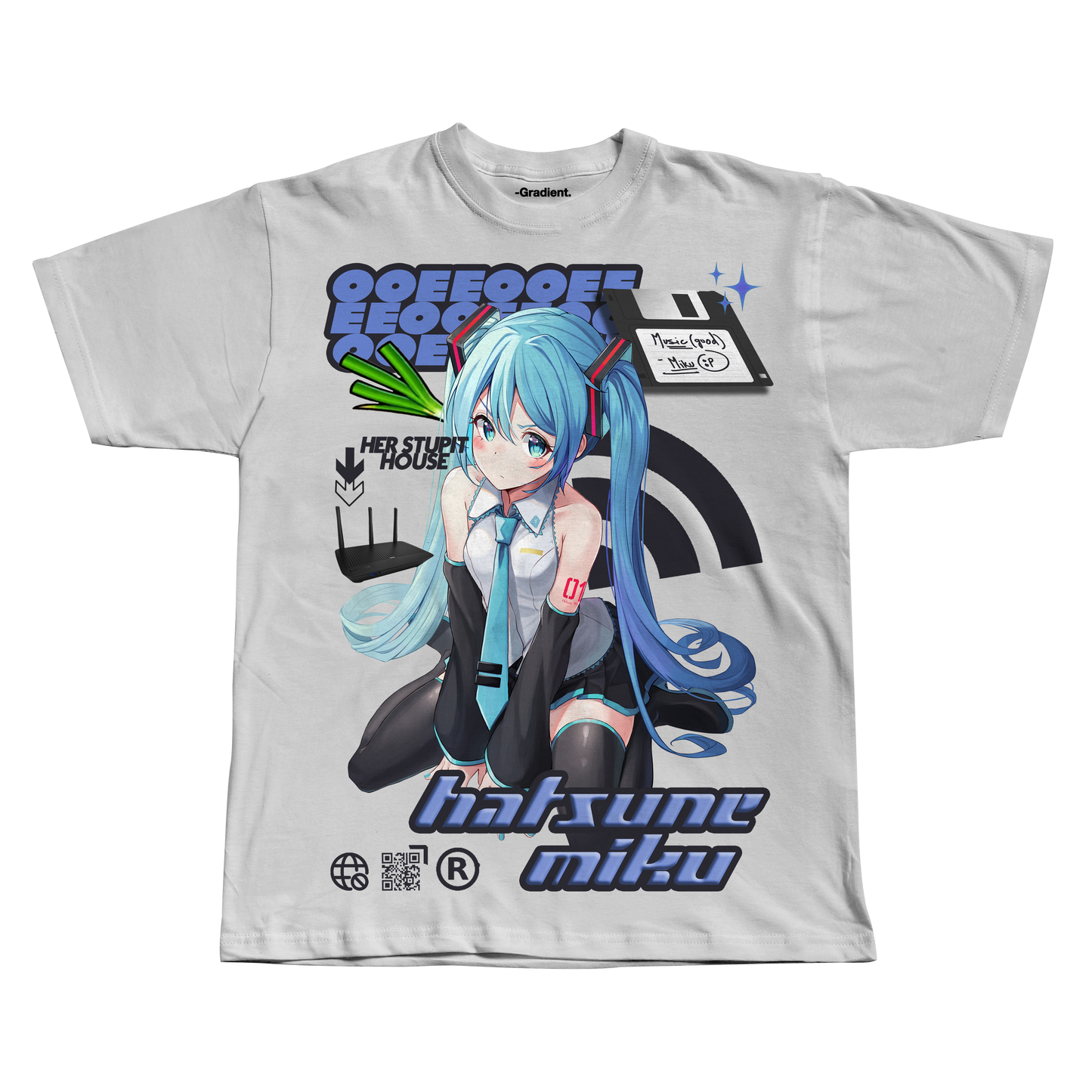 Hatsune Miku - Oversized T-Shirt - Gradient