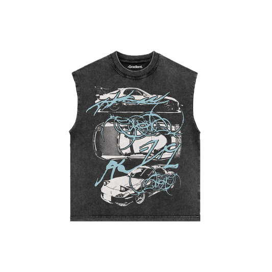 RX7 - Acid Washed Boxy Vest