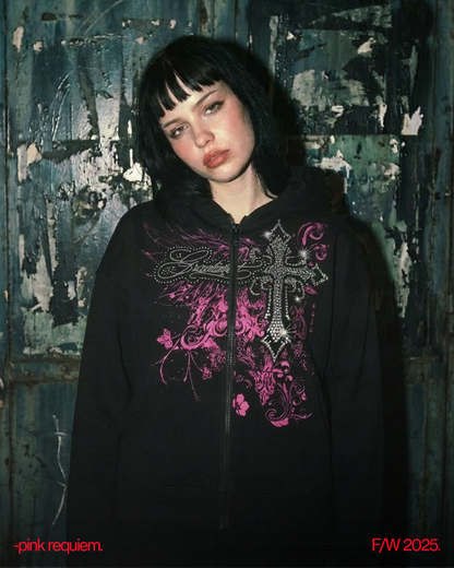 pink requiem - Unisex Zipper Hoodie