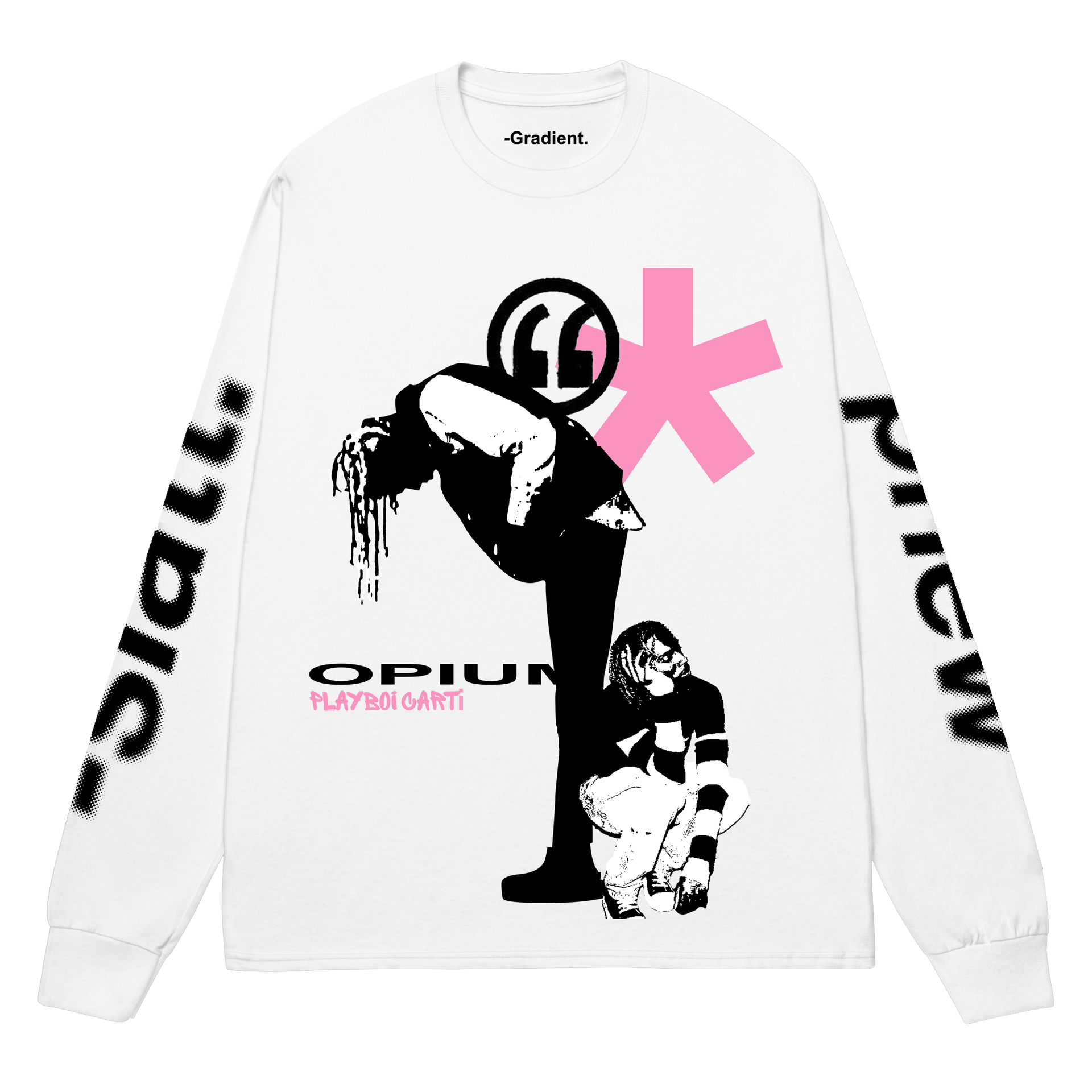 最先端 Playboi Gradient – Tshirt Sleeve Full - Carti 洋楽