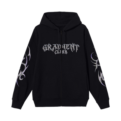 Gradient Chrome - Zipper Hoodie