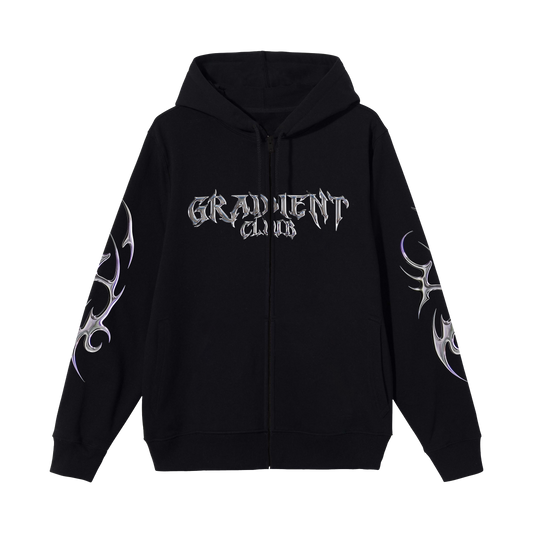 Gradient Chrome - Zipper Hoodie