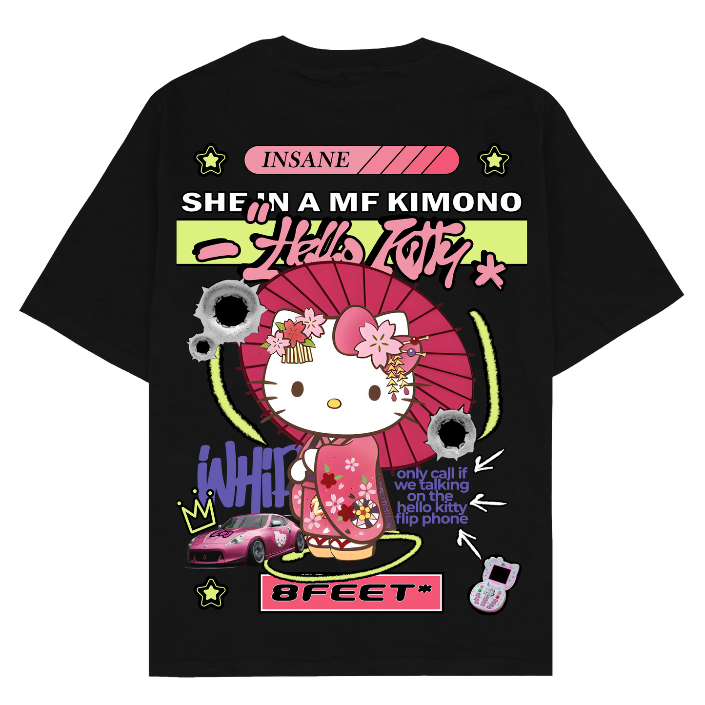 Hello Kitty Kimono - Oversized T-Shirt