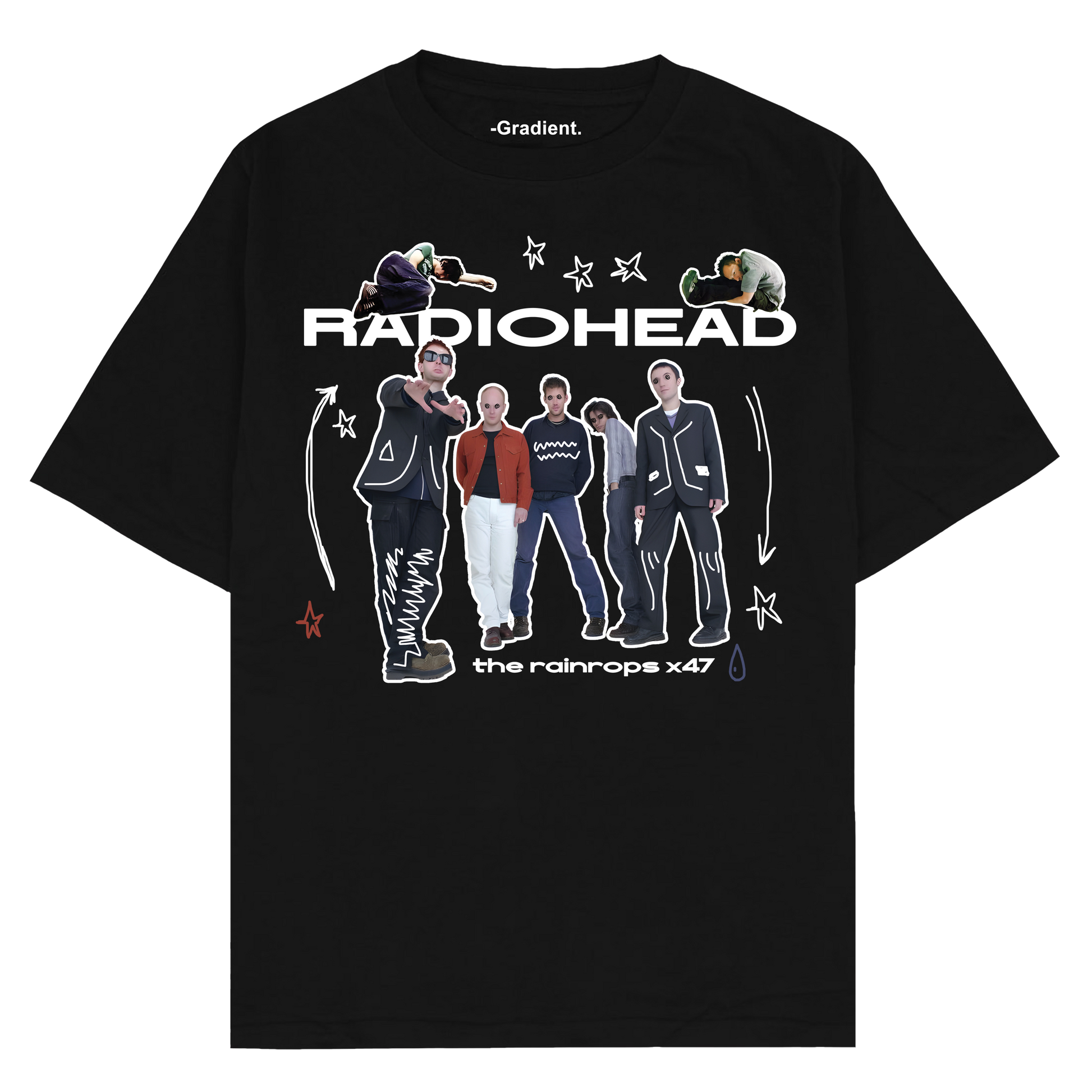 RADIOHEAD Oversized T-Shirt – Gradient - Main Image