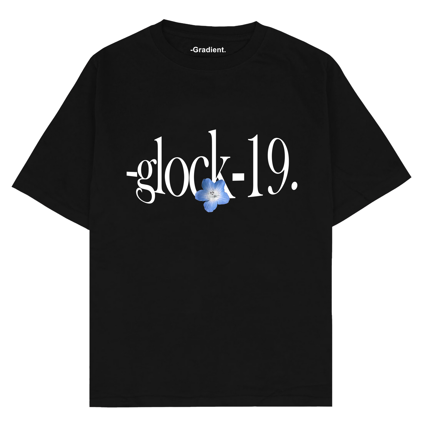 Glock-19 -Gradient. - Oversized T-Shirt