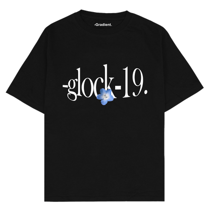 Glock-19 -Gradient. - Oversized T-Shirt