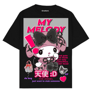 ◆RONRON◆ MY MELODY TWINKLING UNICORN OVER FIT T SHIRT WHIT shopifyblackfront_e93b3985-