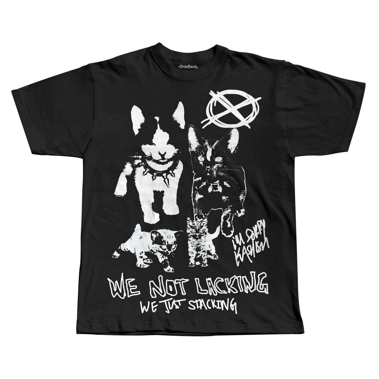 We Stacking - Goth Cats - Oversized T-Shirt